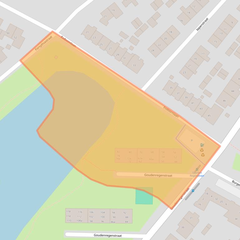 Kaart van postcodegebied 6982BS.