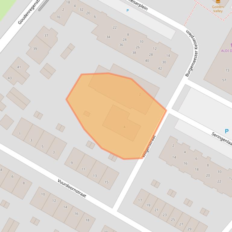 Kaart van postcodegebied 6982BZ.