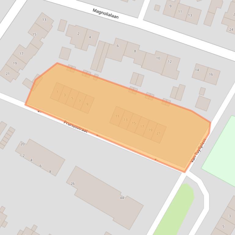 Kaart van postcodegebied 6982CG.