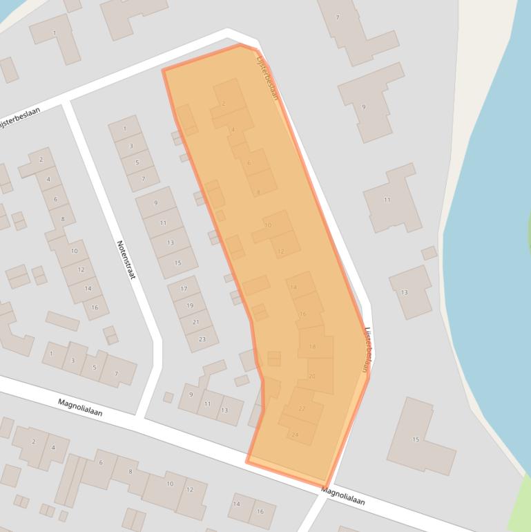 Kaart van postcodegebied 6982CM.