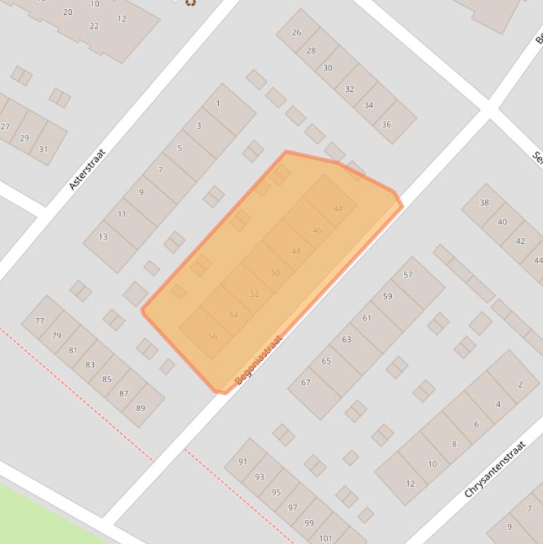 Kaart van postcodegebied 6982CX.