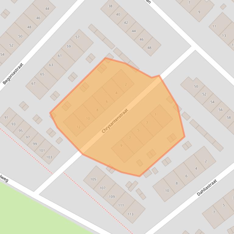 Kaart van postcodegebied 6982DA.