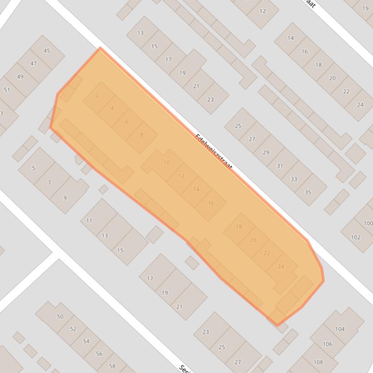 Kaart van postcodegebied 6982DD.