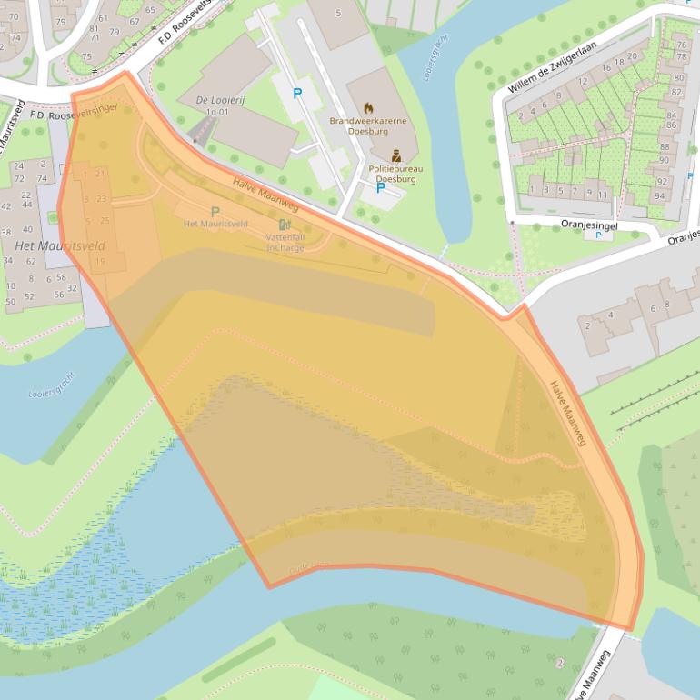 Kaart van postcodegebied 6982EA.