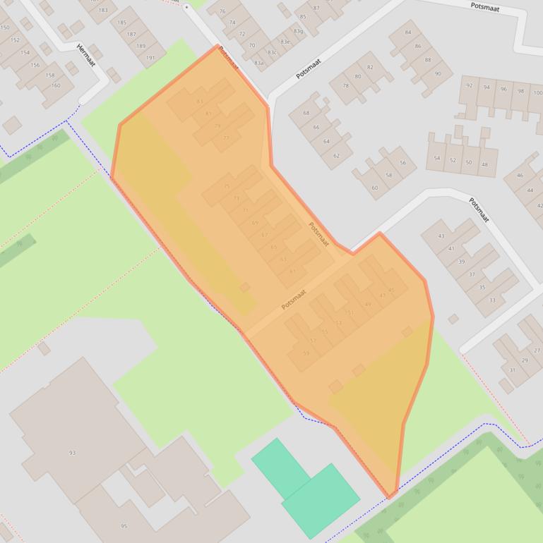 Kaart van postcodegebied 6983AR.