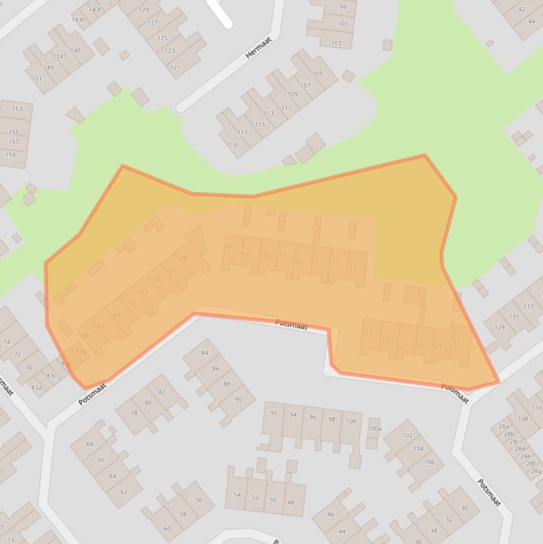 Kaart van postcodegebied 6983AS.