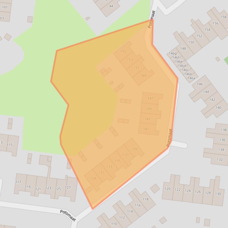 Kaart van postcodegebied 6983AT.