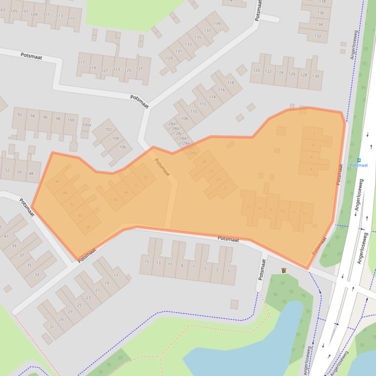 Kaart van postcodegebied 6983AV.