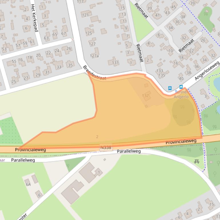 Kaart van postcodegebied 6983BW.