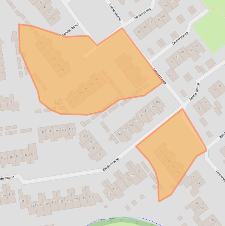 Kaart van postcodegebied 6983CA.