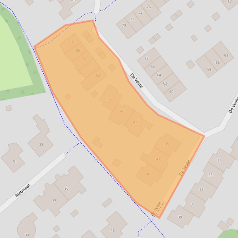 Kaart van postcodegebied 6983DB.