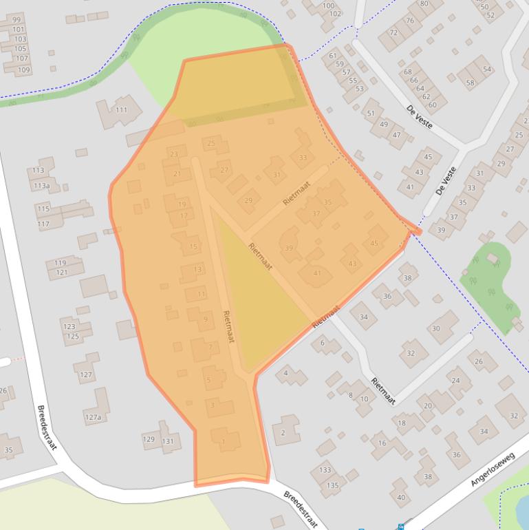 Kaart van postcodegebied 6983DE.