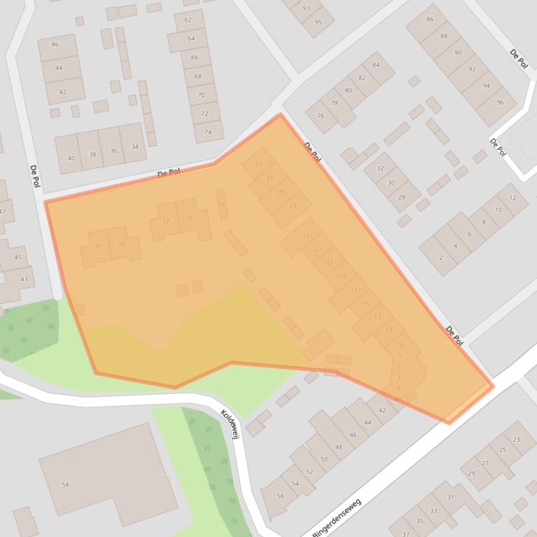 Kaart van postcodegebied 6983EA.