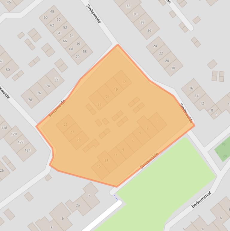 Kaart van postcodegebied 6983EH.