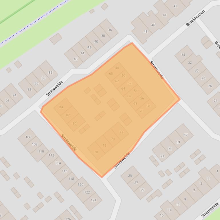 Kaart van postcodegebied 6983EK.