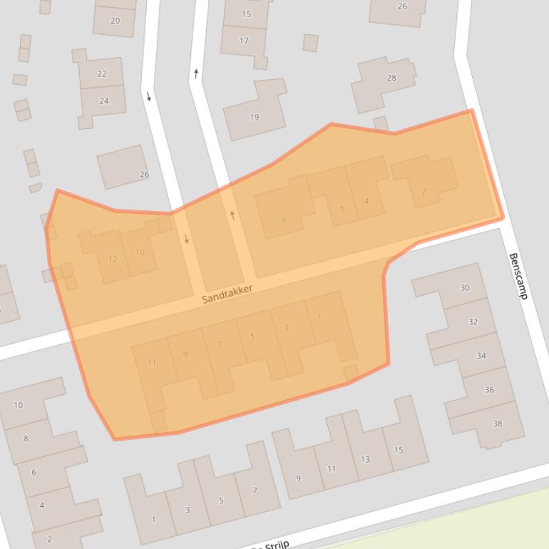 Kaart van postcodegebied 6983HV.