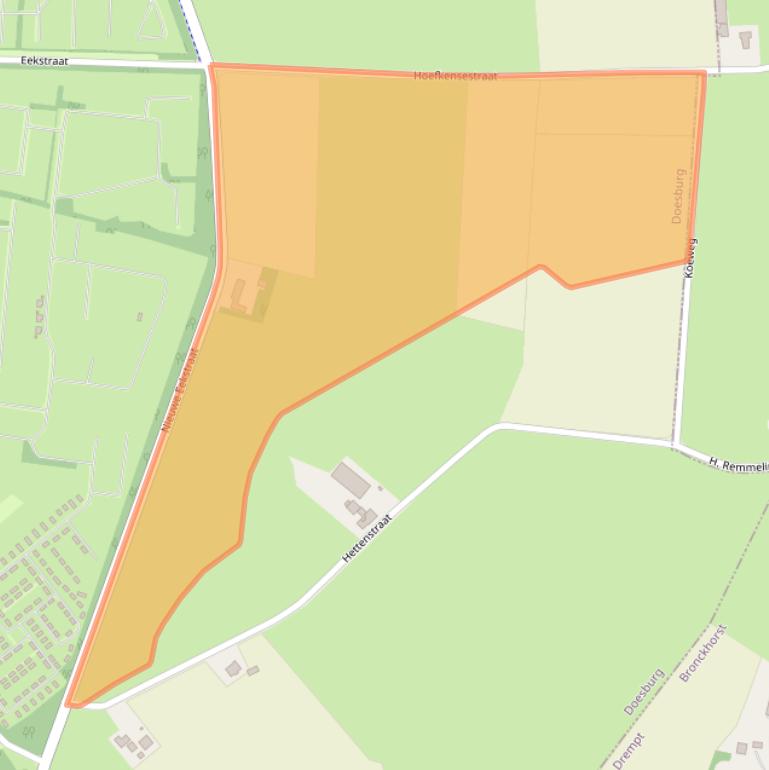 Kaart van postcodegebied 6984AL.