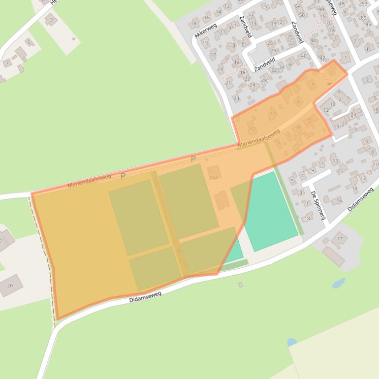 Kaart van postcodegebied 6986AC.