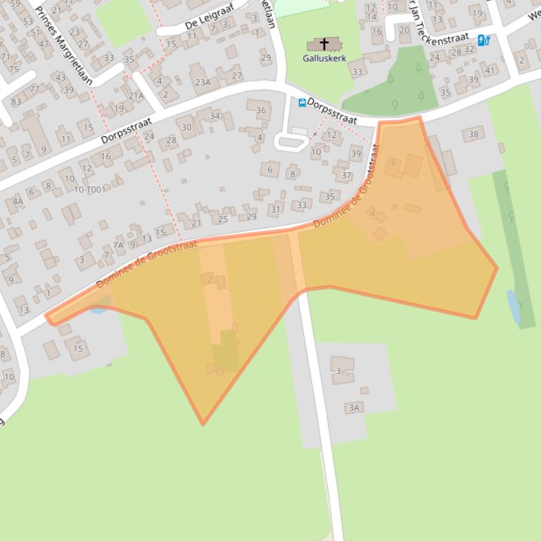 Kaart van postcodegebied 6986AG.