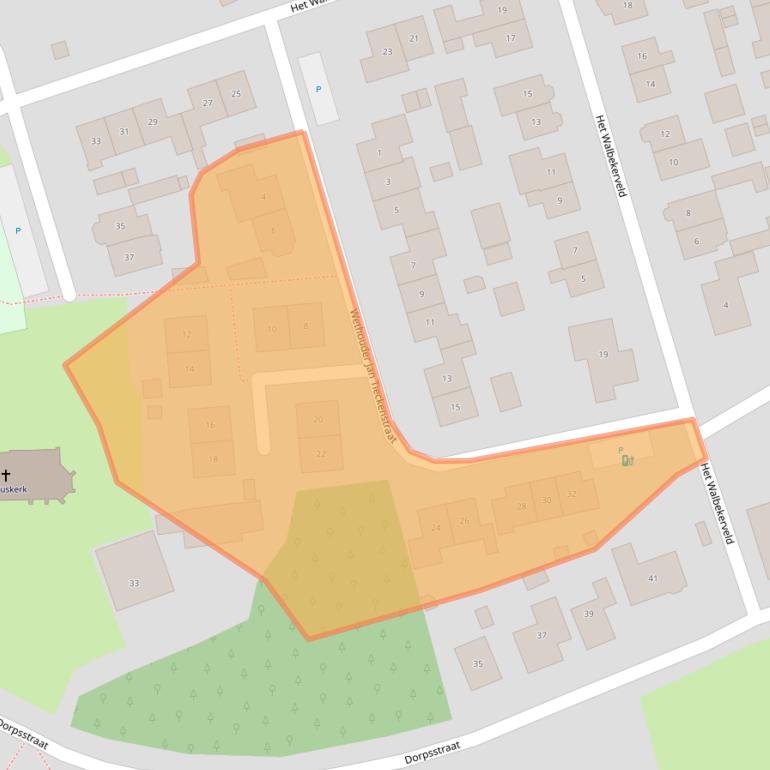 Kaart van postcodegebied 6986BB.