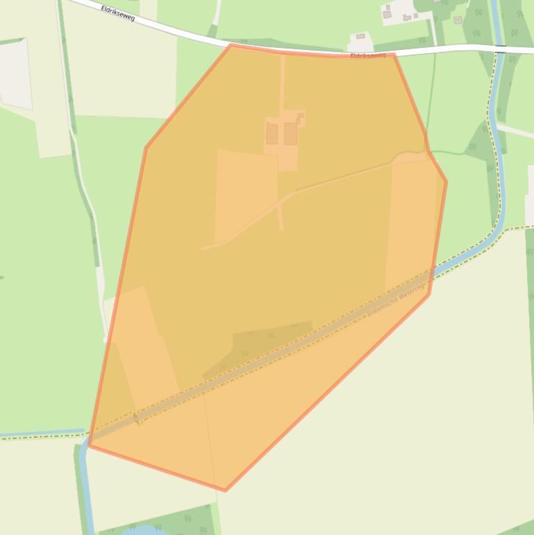 Kaart van postcodegebied 6986BS.