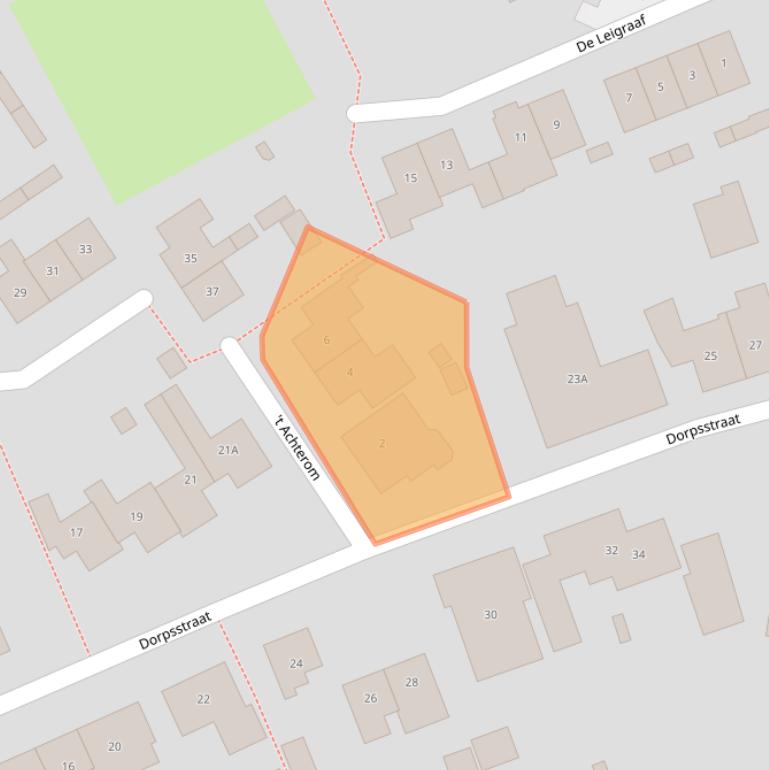 Kaart van postcodegebied 6986CN.