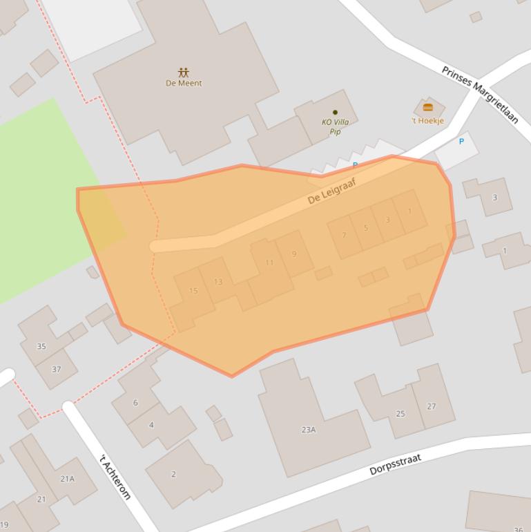 Kaart van postcodegebied 6986CR.