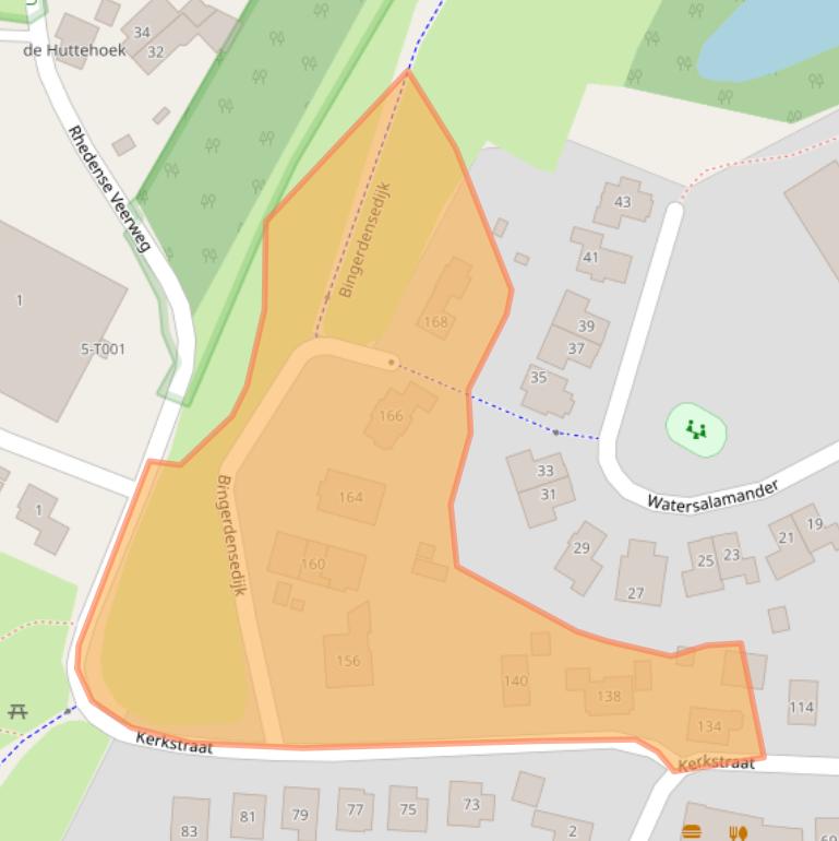 Kaart van postcodegebied 6987AG.