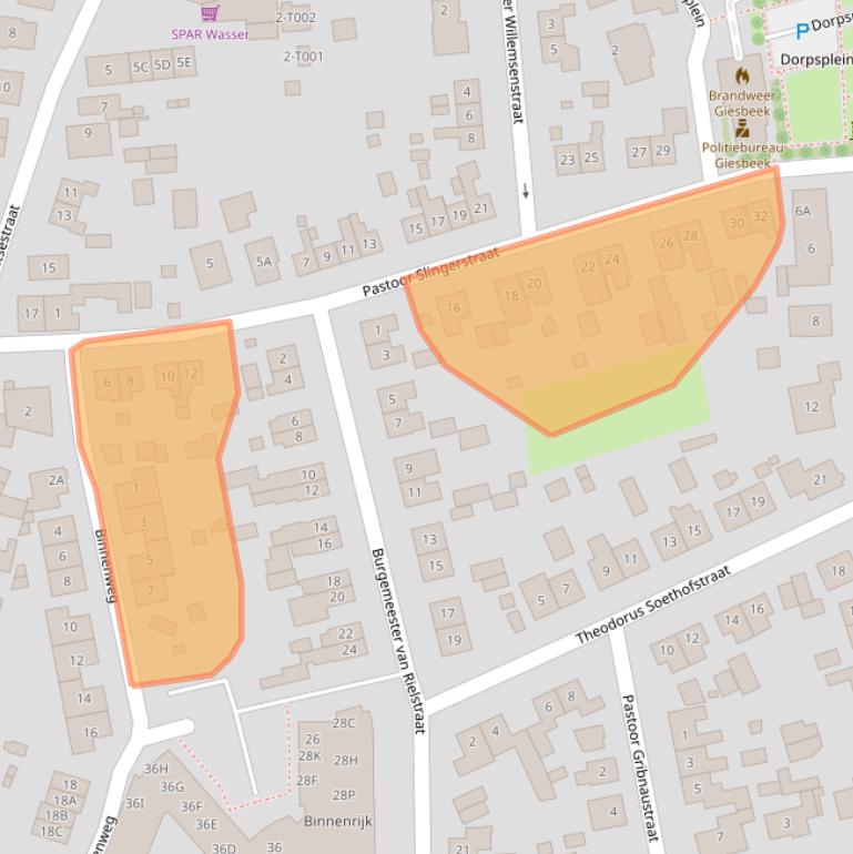 Kaart van postcodegebied 6987AR.