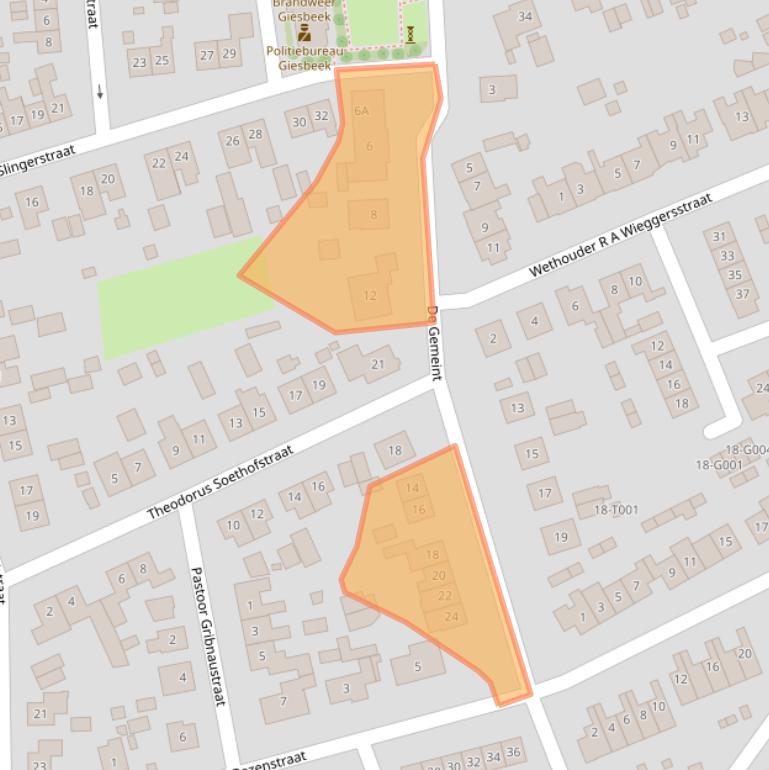 Kaart van postcodegebied 6987AV.