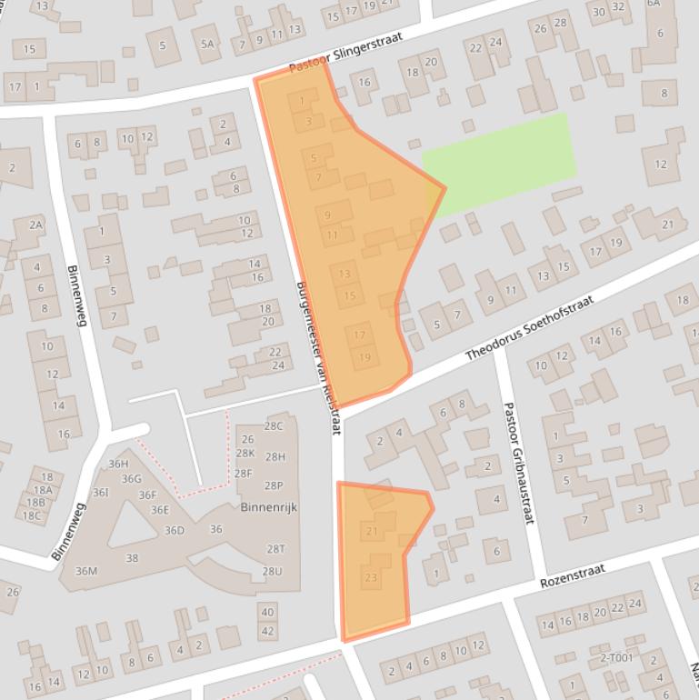 Kaart van postcodegebied 6987AX.