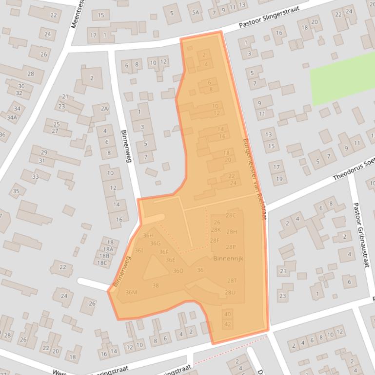 Kaart van postcodegebied 6987AZ.