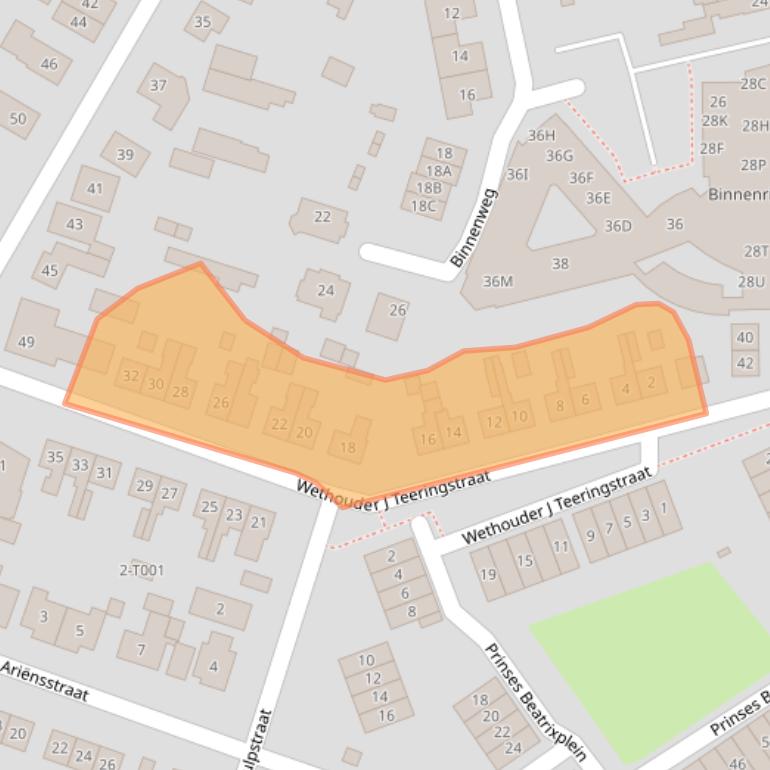 Kaart van postcodegebied 6987BT.