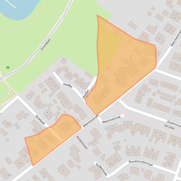 Kaart van postcodegebied 6987CR.