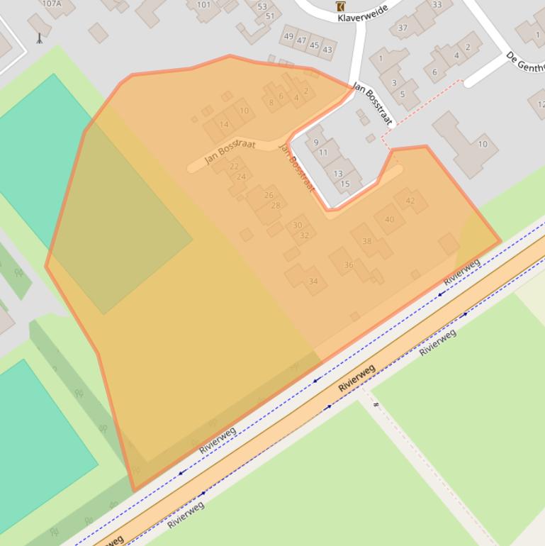 Kaart van postcodegebied 6987CV.