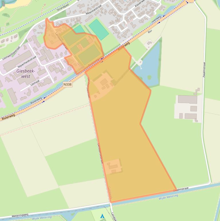 Kaart van postcodegebied 6987EK.