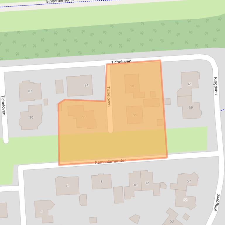 Kaart van postcodegebied 6987GN.