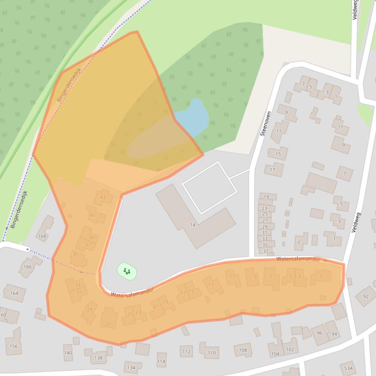 Kaart van postcodegebied 6987GP.