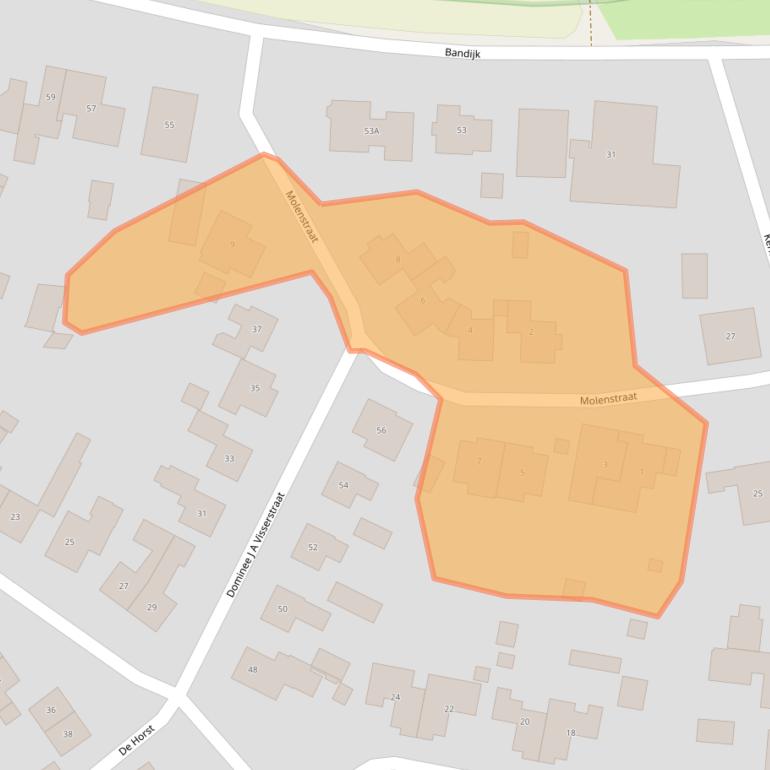 Kaart van postcodegebied 6988AH.