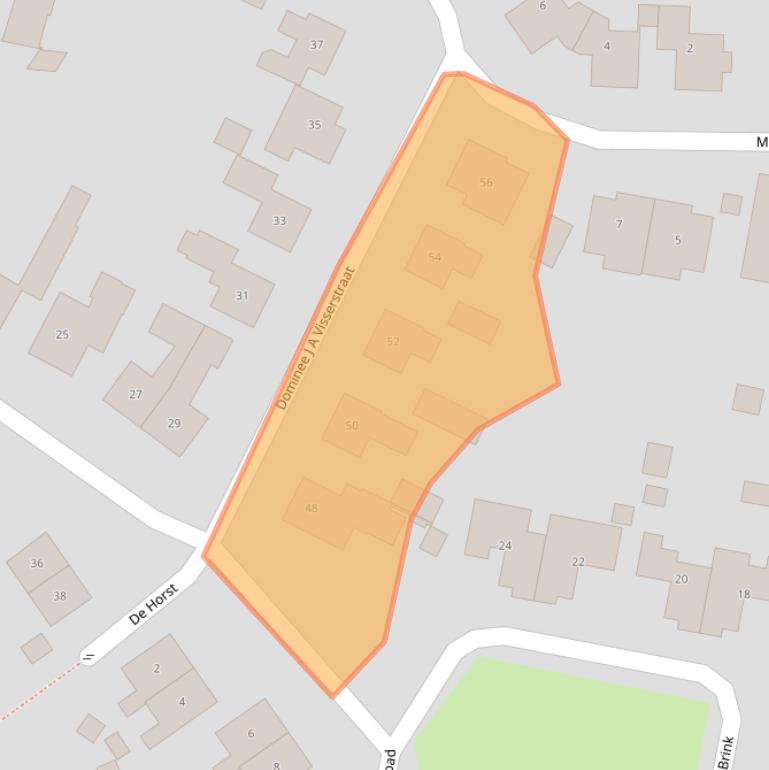 Kaart van postcodegebied 6988AL.