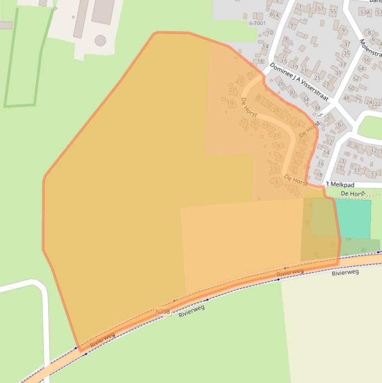 Kaart van postcodegebied 6988AR.