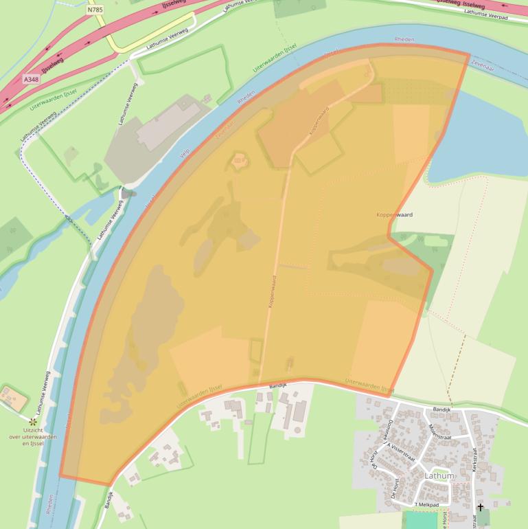 Kaart van postcodegebied 6988BR.