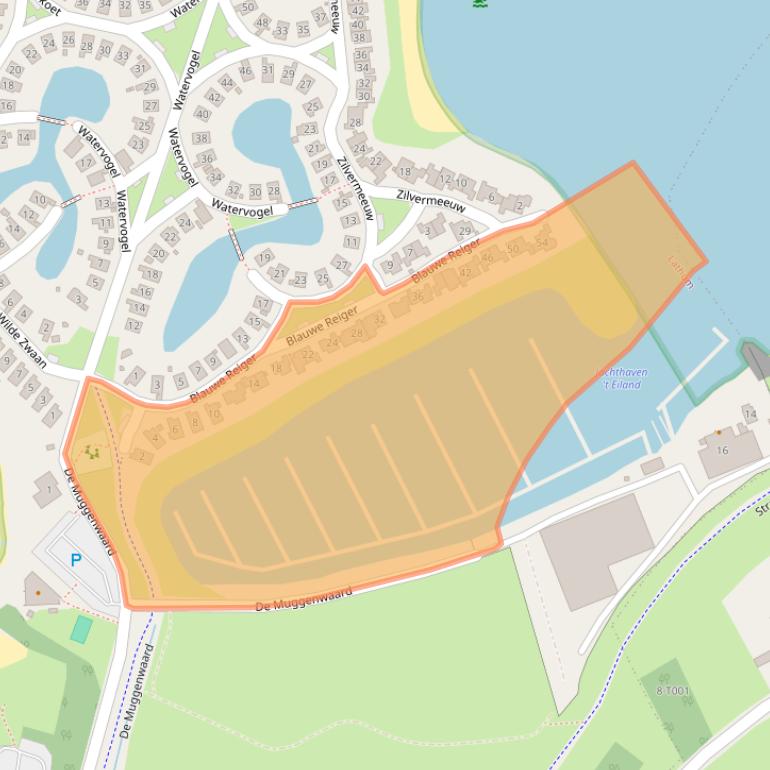 Kaart van postcodegebied 6988CG.