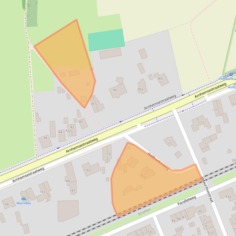 Kaart van postcodegebied 6991AC.