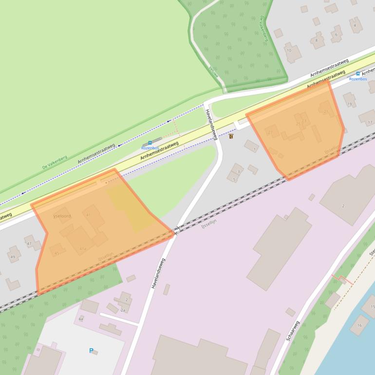 Kaart van postcodegebied 6991AE.