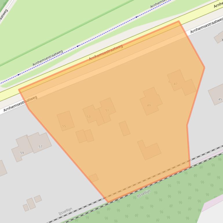 Kaart van postcodegebied 6991AG.