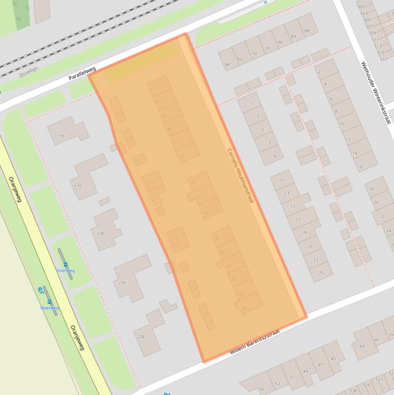 Kaart van postcodegebied 6991BE.