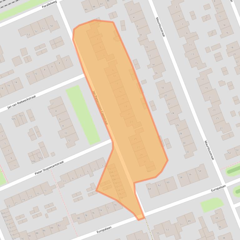 Kaart van postcodegebied 6991BX.