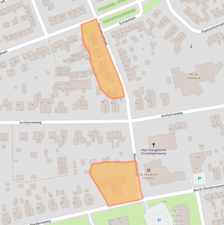 Kaart van postcodegebied 6991CC.