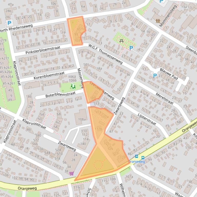 Kaart van postcodegebied 6991CP.